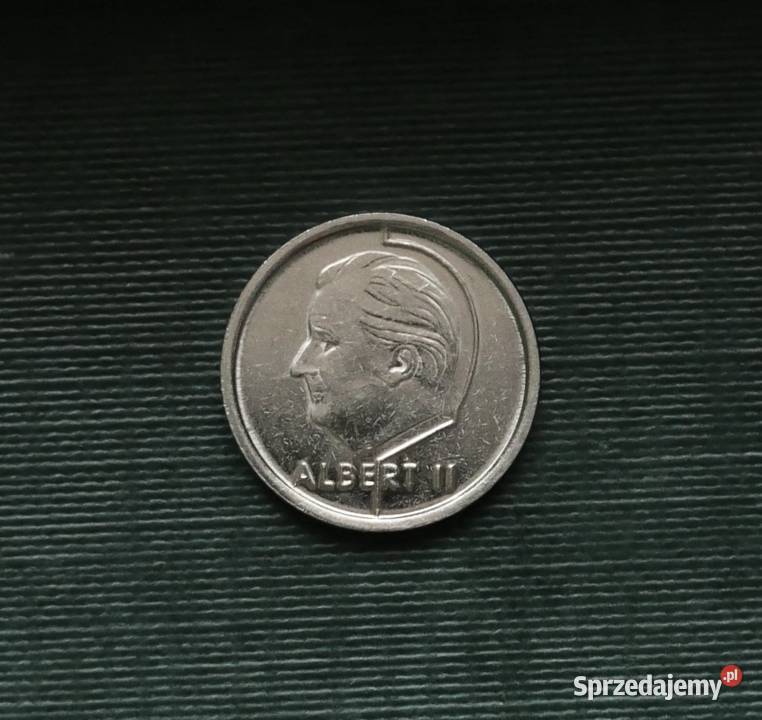 BELGIA 1 frank 1996r Napis holendersku BELGI Numizmatyka śląskie Gliwice