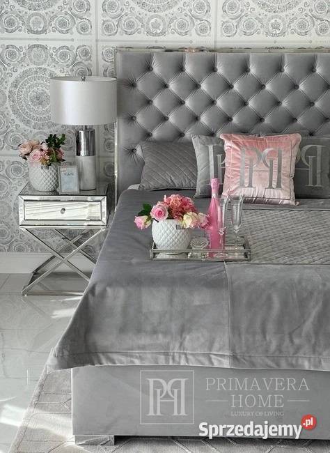 Łóżko glamour tapicerowane pikowane nowoczesne mazowieckie