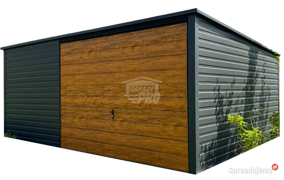 Garaż Blaszany 5x4 Brama uchylna drewnopodobny blacha małopolskie