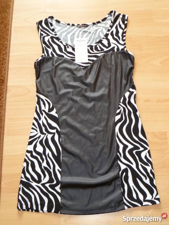 NOWA tunikasukienka z metką wzór zebra