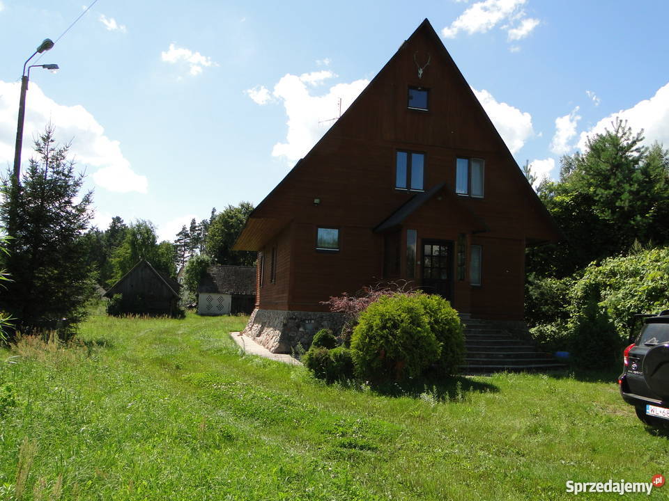 Dom ze stawem siedlisko rekreacja cicha okolica