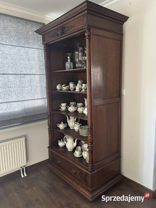 Dębowa biblioteka stara łódzkie