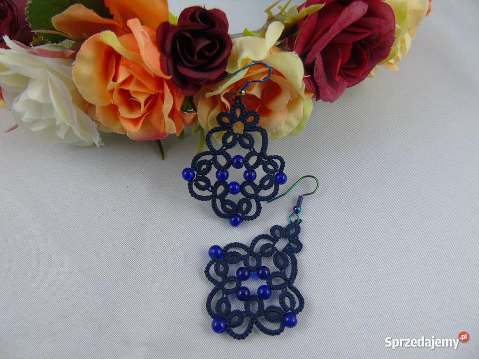 Kolczyki frywolitkowe różne wzory i kolory małopolskie sprzedam