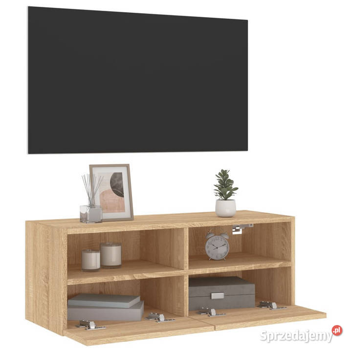 Ścienna szafka TV dąb sonoma 80x30x30 WM836872 Warszawa sprzedam