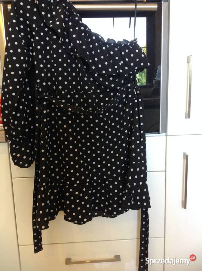 Mini Sukienka Hiszpanka Damska w Grochy S j Nowa Nowa Sól