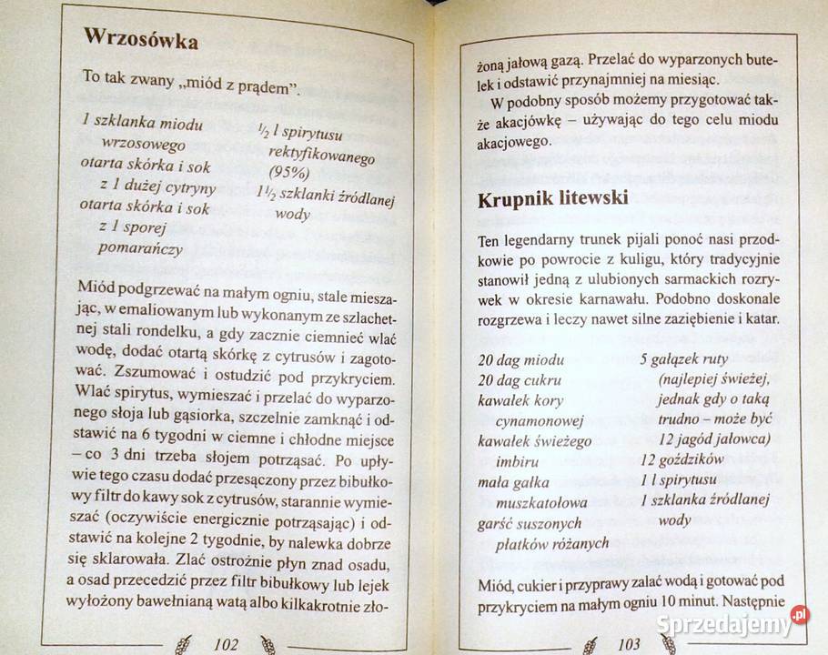 Nalewki likiery i wina domowe Małgorzata Caprari twarda Chełm