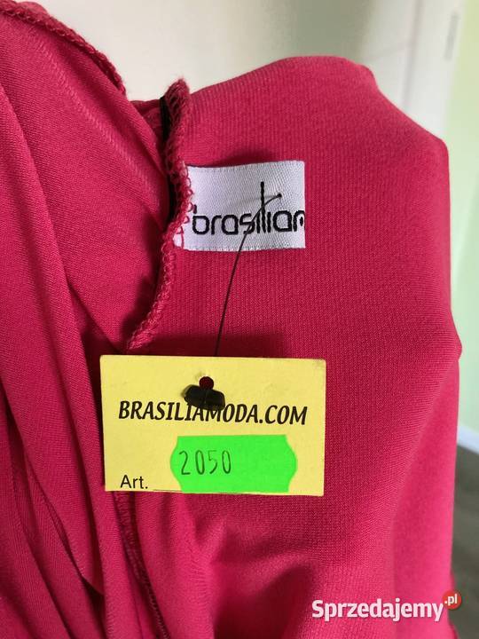 Nowa różowa plażowa sexy mini sukienka Brasilia różowy Nisko