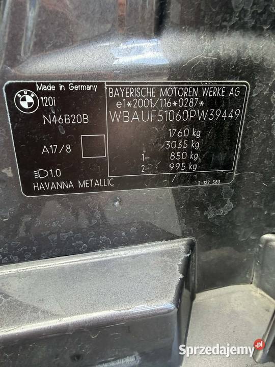 BMW 1 E87 120i 2006 Łódź