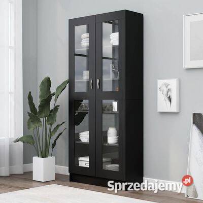 vidaXL Witryna czarna materiał Warszawa