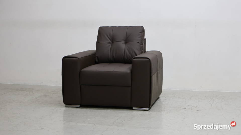 FOTEL SKÓRA naturalna 1006 brązowa skóra Madras 100cm sprzedam
