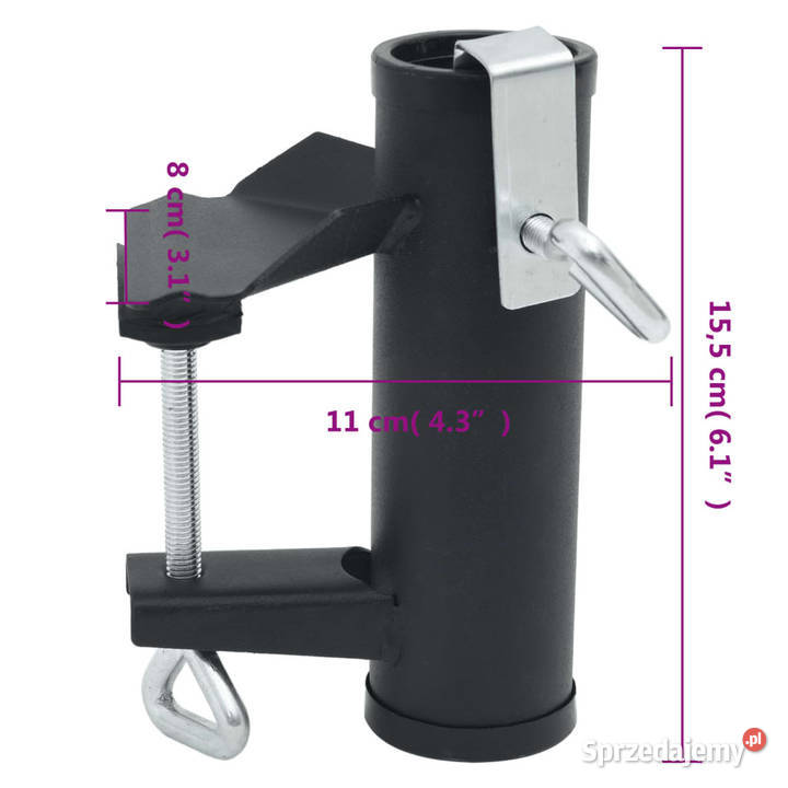 Zaciski do parasola na balkon 2 2538 mm stalowe mazowieckie sprzedam