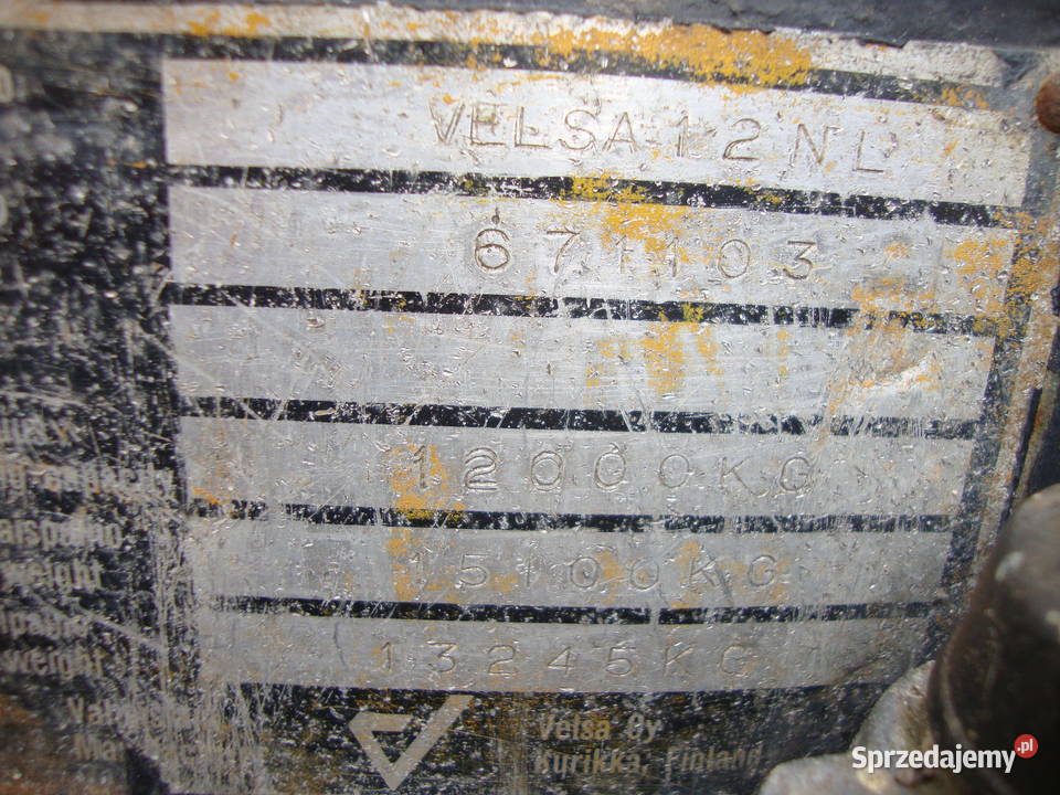 przyczepa Velsa ładowność 12 ton tandem