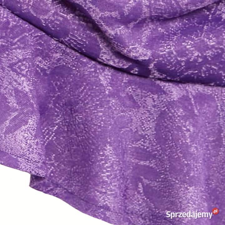 Zara piękna żakardowa drapowana lawendowa Warszawa