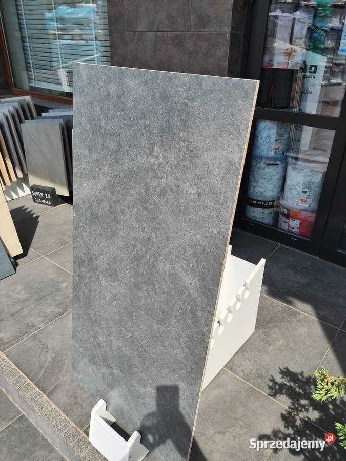 PŁYTKA GRES SLATE ANTRACITE SUGAR LAPPATO 60X120 Opoczno