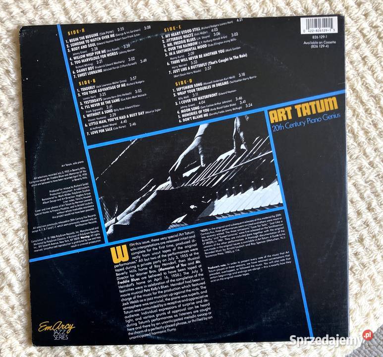 Art Tatum 20th Century Piano Genius płyta winylowa Płyty i kasety Szczecin