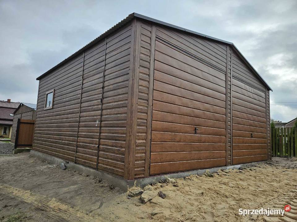 Garaż blaszany blaszak kolor orzech Radzyń Podlaski