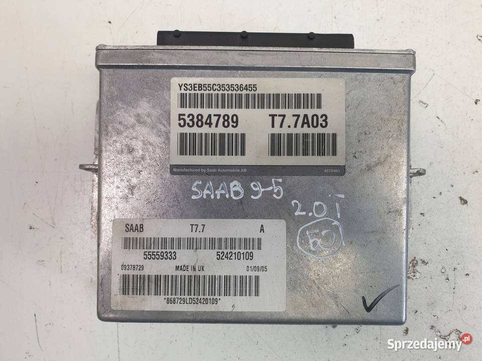 Saab 95 95 20 T turbo STEROWNIK SILNIKA 55559333 osobowe