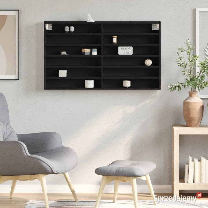 Witryna czarna 100x85x58 materiał drewnopochodny Warszawa sprzedam