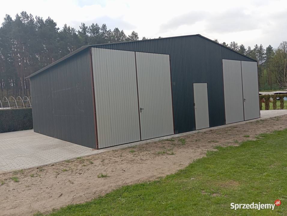 Duży Garaż blaszanyMagazynWiataRolnicza Hala 80m2 Środa Śląska