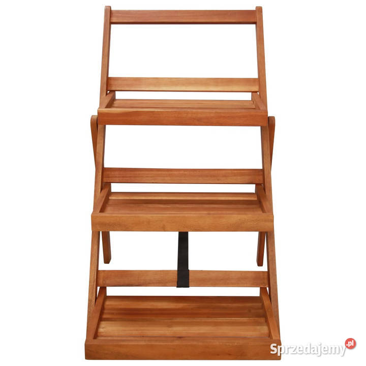 Stojak na rośliny 3poziomy 50x63x80 lite drewno