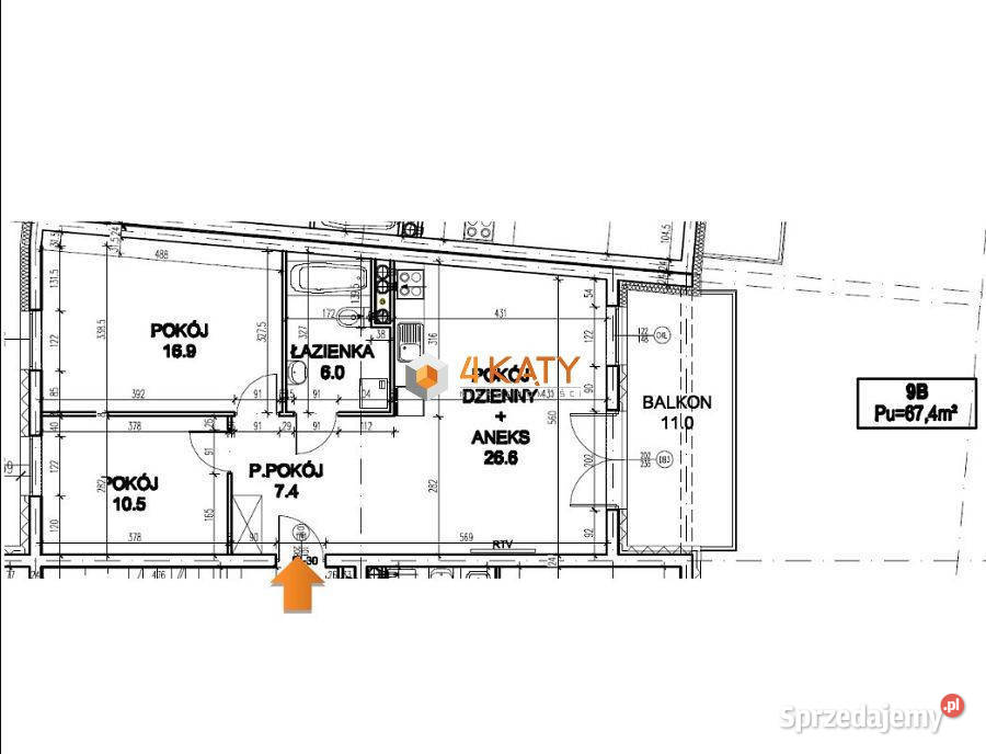 Mieszkanie 674m2 3 pokoje Zielona Góra