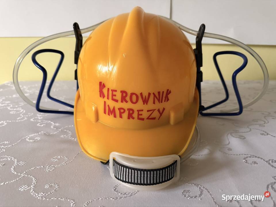 Kask Imprezowy Kierownik Imprezy Żółty Hełm do Czerwionka-Leszczyny sprzedam