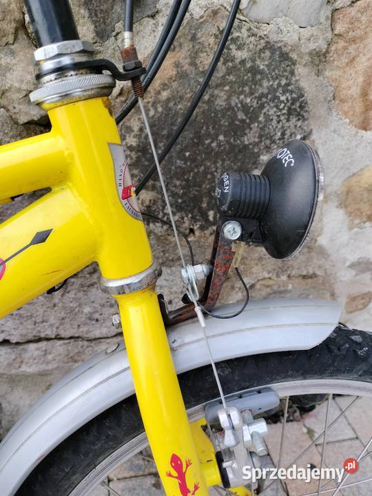Żółty rower dziecięcy cilo team junior Urszulin