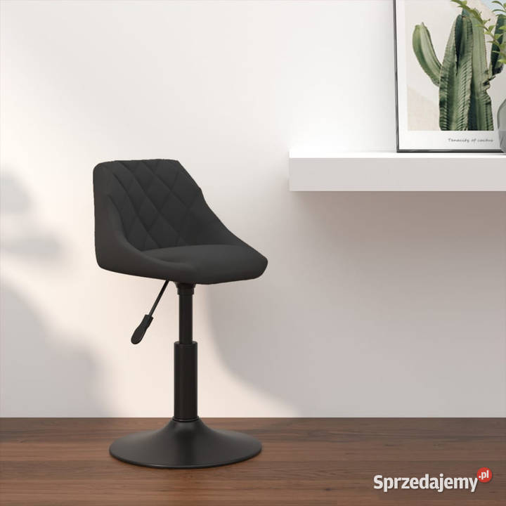 Stołek barowy czarny obity aksamitem WM335313 Warszawa sprzedam