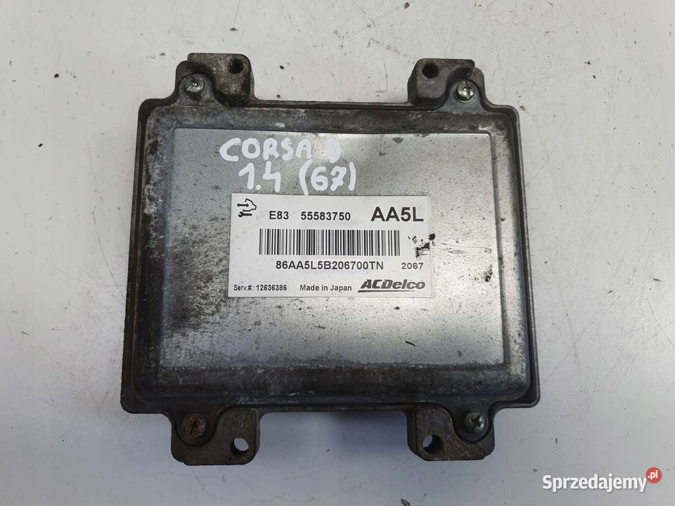Opel Corsa D 14 16V STEROWNIK SILNIKA 55583750 lubelskie Chełm