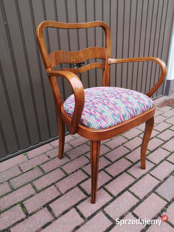 Stary Fotel Krzesło ARTDECO Gabinetowy Antyk Swarzędz