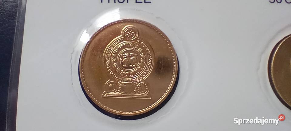 Stare monety Set 1991 1994 Sri Lanka kolor złota Lesko