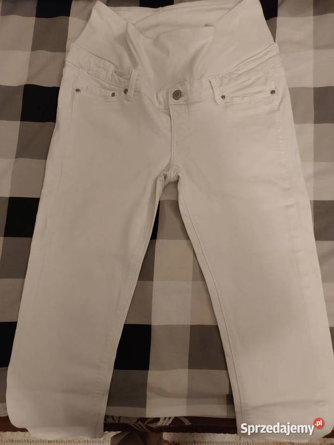 Spodnie ciążowe 3 pary HM Bandia 38 poduszka Łomża sprzedam