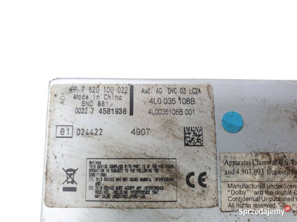 ZMIENIARKA CD AUDI S8 D3 4L0035108B