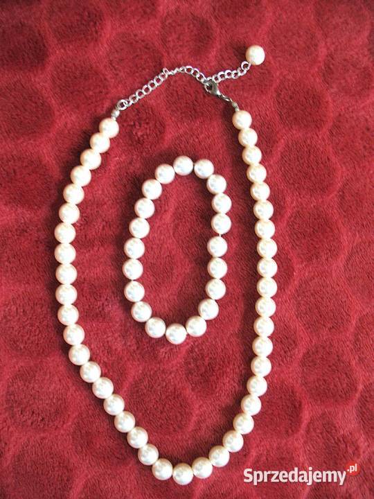Perły krótki naszyjnik z kremowych pereł i mazowieckie Siedlce