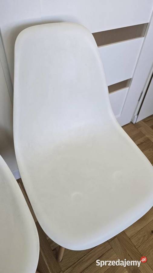 Krzesła białe wysokość 45 2 sztuki Łódź
