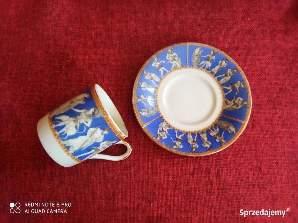 Filiżanka do mocci Royal Sceny antyczne Sygn Gdańsk