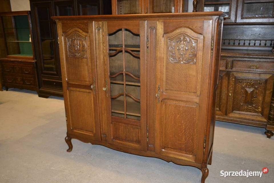 biblioteka witryna ludwikowska dąb Meble