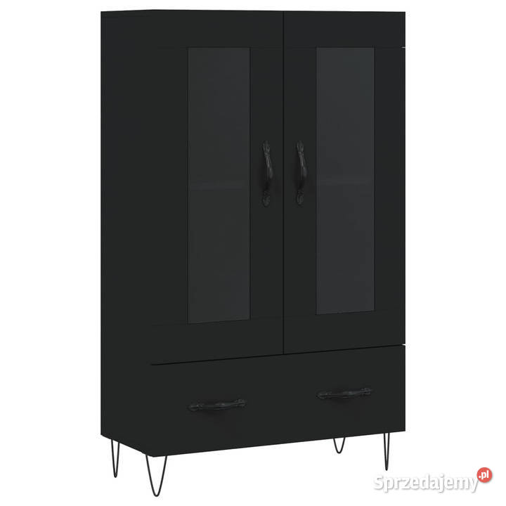 Wysoka szafka czarna 695x31x115 WM828293 Warszawa sprzedam
