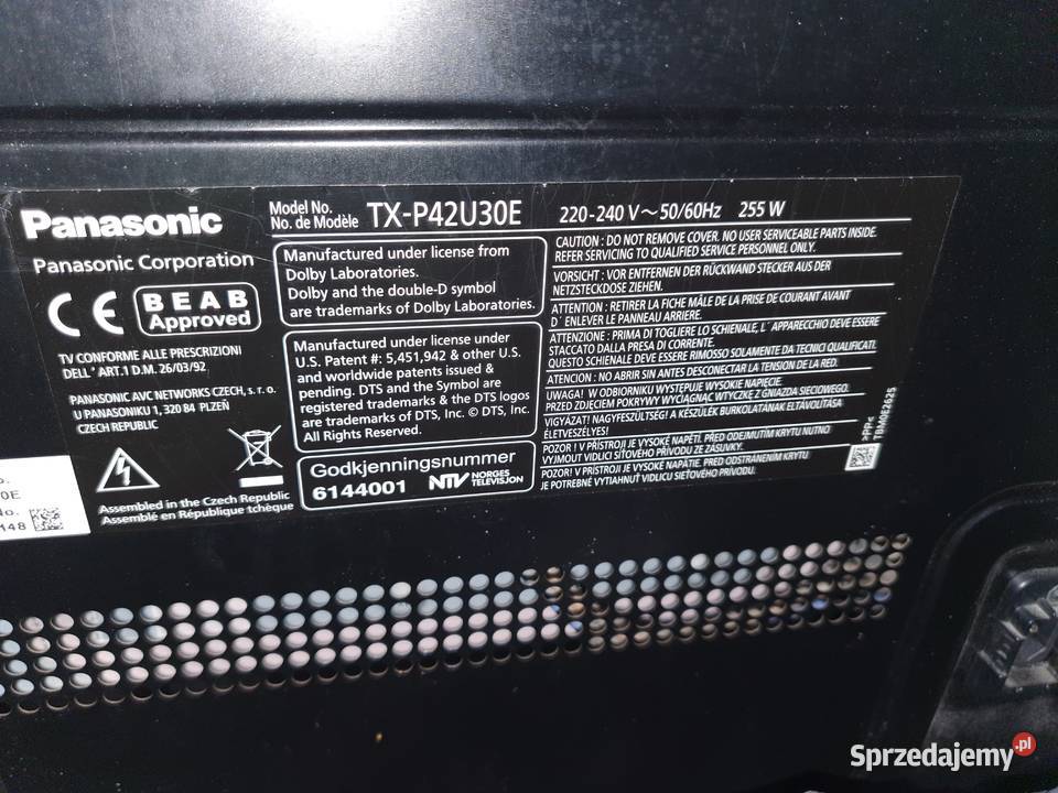Telewizor Plazmowy Panasonic VIERA 42 Full HD Podanin