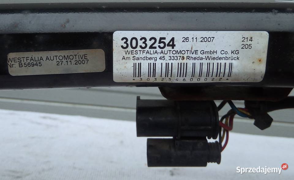 HAK HOLOWNICZY ELEKTRYCZNY WESTFALIA BMW E90 E91 Karoseria dolnośląskie Mielęcin