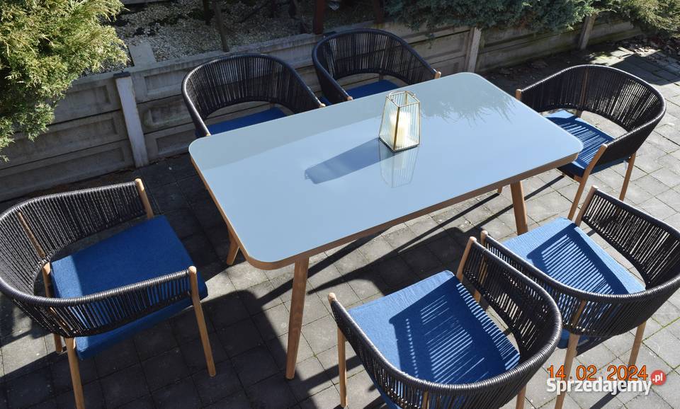 zestaw ogrodowy 61 technoratan obiadowy Róża Bosutów