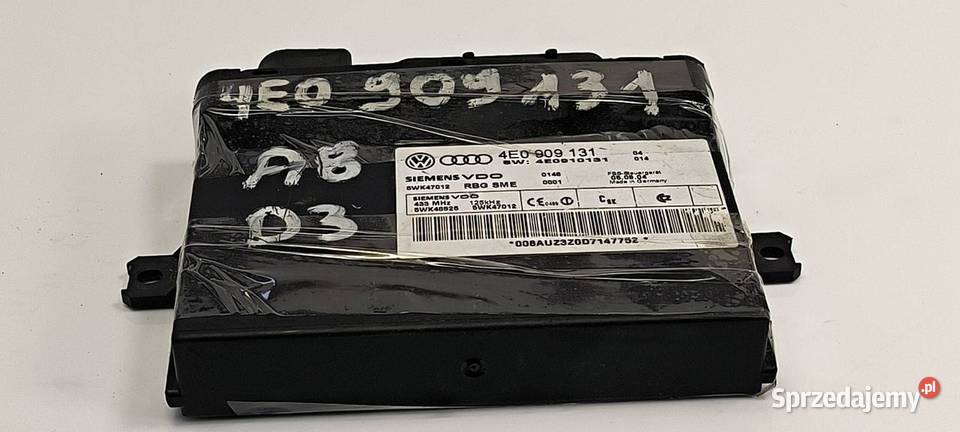 KOMPUTER AUDI A8 D3 4E0909131 kujawsko-pomorskie Lipno