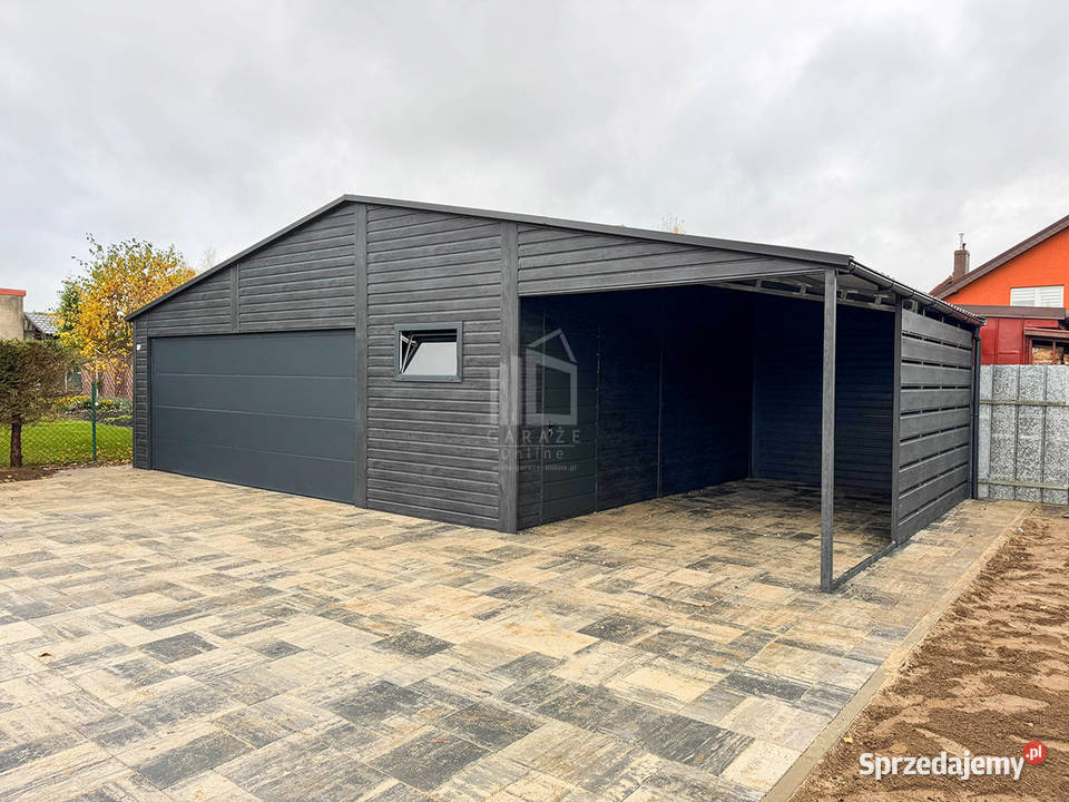 Garaż blaszany PREMIUM 8x6m wiata 3x6 Brama Chojnice sprzedam