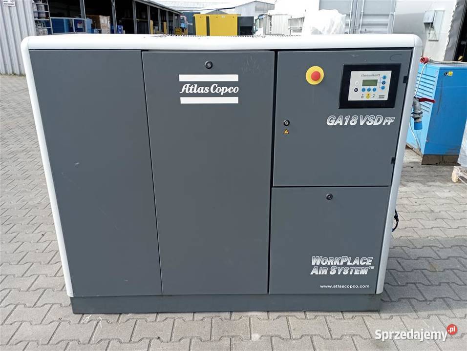 Sprężarka śrubowa ATLAS COPCO GA18 VSDFF 185kw Wilków