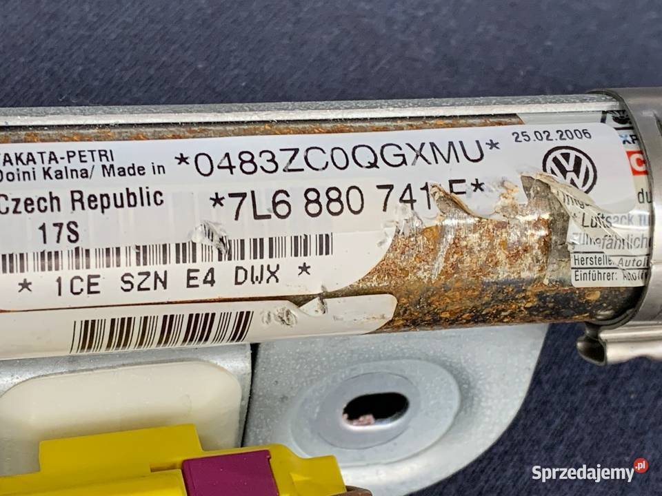 KURTYNA POWIETRZNA LEWY VW TOUAREG 7L6880741F sprzedam