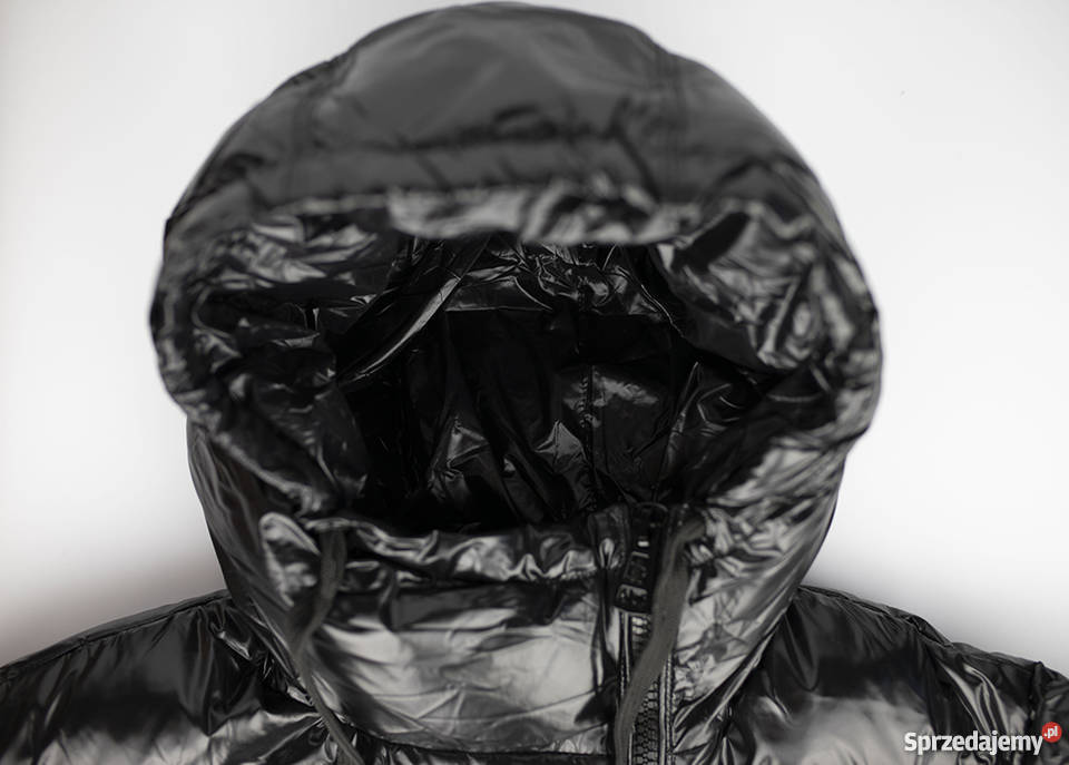 Moncler Kurtka Jesienno Zimowa Puch Kaczy czarny