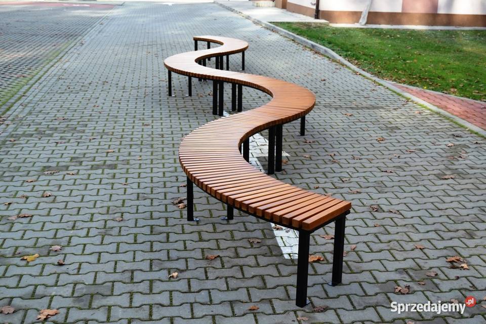 Ławka stalowa miejska półokrągła loft bez Krzeszowice sprzedam