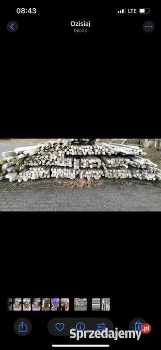 Słupki strunobetonowe Pozostałe Łosice sprzedam