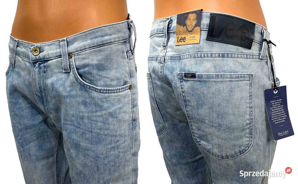 Spodnie męskie Lee Luke Bleach Slim Tapered W32 Lee Pisz