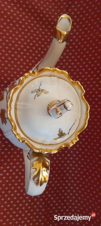 Porcelanowy stary sygnowany dzbanek do kawy Pleszew sprzedam